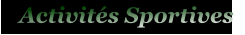 Activits Sportives